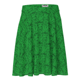 Marijuana Tree Star Motif Sun Skirt