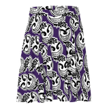 razel™ Gang Drip Face Motif Sun Skirt