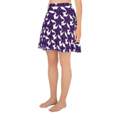 Purp Gang Rock Star Motif Sun Skirt