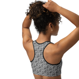 razel™ Face QR Code Motif Sports Bra