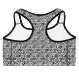 razel™ Face QR Code Motif Sports Bra