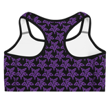 Purp Gang Rock Star Motif Sports Bra