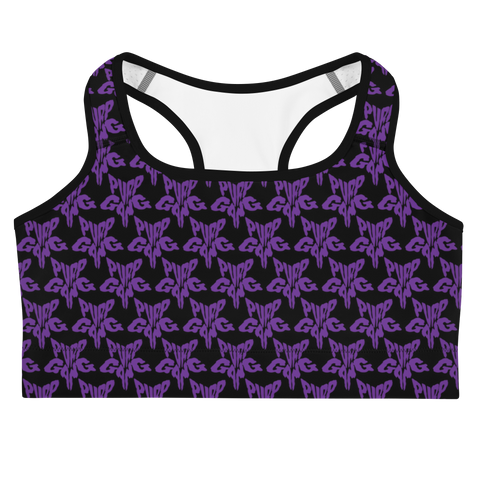 Purp Gang Rock Star Motif Sports Bra