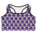 Purp Gang Rock Star Motif Sports Bra