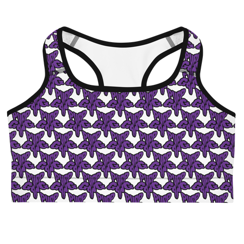 Purp Gang Rock Star Motif Sports Bra