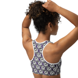 razel™ Gang Drip Face Motif Sports Bra