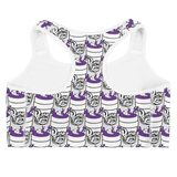 Purp Gang Double Cup Motif Sports Bra