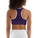 Purp Gang Rock Star Motif Sports Bra