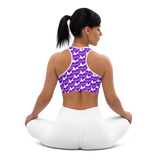 razel™ Purple Hearted Motif Sports Bra