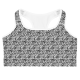 razel™ Face QR Code Motif Sports Bra