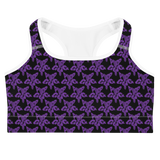 Purp Gang Rock Star Motif Sports Bra