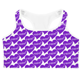 razel™ Purple Hearted Motif Sports Bra