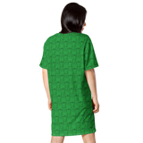 Marijuana Tree Star Motif T-shirt Dress