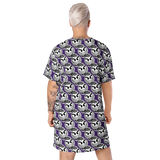 razel™ Gang Drip Face Motif T-shirt Dress