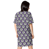 razel™ Gang Drip Face Motif T-shirt Dress