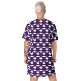 Purp Gang Rock Star Motif T-shirt Dress