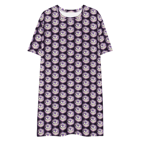 Thousand Eyes of razel™ Motif T-shirt Dress