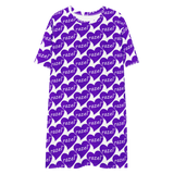 razel™ Purple Hearted Motif T-shirt Dress