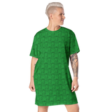 Marijuana Tree Star Motif T-shirt Dress