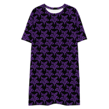 Purp Gang Rock Star Motif T-shirt Dress