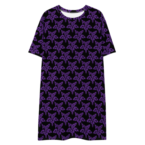 Purp Gang Rock Star Motif T-shirt Dress