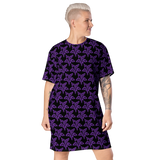 Purp Gang Rock Star Motif T-shirt Dress