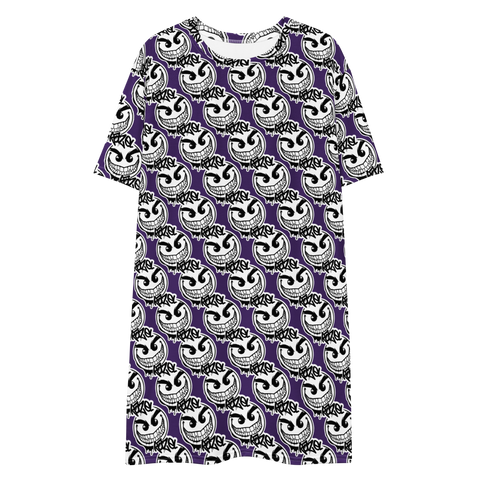 razel™ Gang Drip Face Motif T-shirt Dress