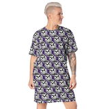 razel™ Gang Drip Face Motif T-shirt Dress