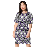 razel™ Gang Drip Face Motif T-shirt Dress