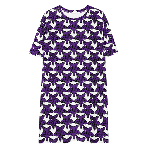 Purp Gang Rock Star Motif T-shirt Dress