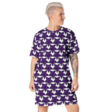 Purp Gang Rock Star Motif T-shirt Dress