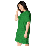 Marijuana Tree Star Motif T-shirt Dress