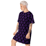 Purp Gang Rock Star Motif T-shirt Dress