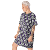 razel™ Gang Drip Face Motif T-shirt Dress