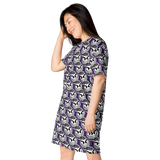 razel™ Gang Drip Face Motif T-shirt Dress