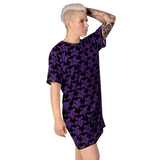 Purp Gang Rock Star Motif T-shirt Dress