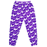 razel™ Purple Hearted Motif Unisex Track Pants