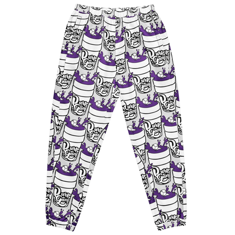 Purp Gang Double Cup Motif Unisex Track Pants