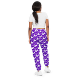 razel™ Purple Hearted Motif Unisex Track Pants