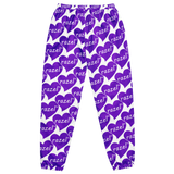 razel™ Purple Hearted Motif Unisex Track Pants