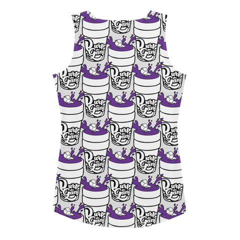 Purp Gang Double Cup Motif Women's Tank Top