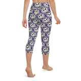 razel™ Gang Drip Face Motif Yoga Capris