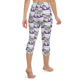 Purp Gang Double Cup Motif Yoga Capris