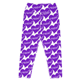 razel™ Purple Hearted Motif Yoga Capris