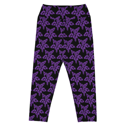 Purp Gang Rock Star Motif Yoga Capris