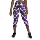 Purp Gang Rock Star Motif Yoga Capris