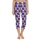 Purp Gang Rock Star Motif Yoga Capris