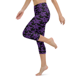 Purp Gang Rock Star Motif Yoga Capris