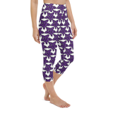 Purp Gang Rock Star Motif Yoga Capris