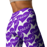 razel™ Purple Hearted Motif Leggings